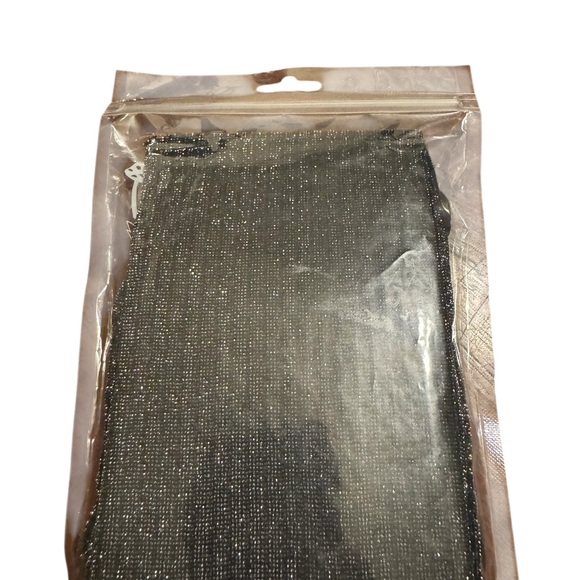 Free People Black All That Shimmer Glitter Tights - Picture 3 of 4